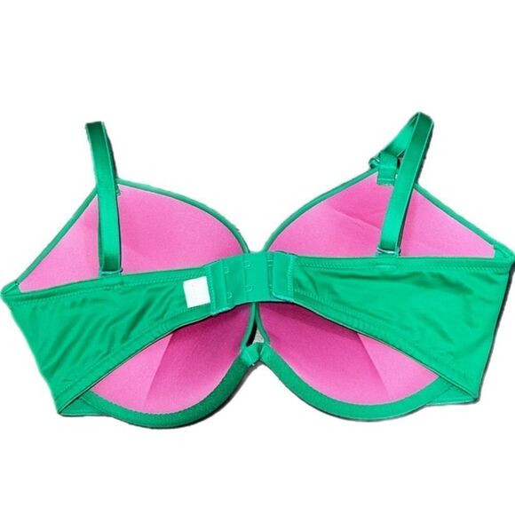 Victoria’s Secret Pink Super Push Up Bombshell padded bra green 32DD - Picture 4 of 6